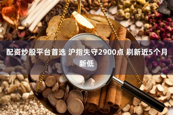 配资炒股平台首选 沪指失守2900点 刷新近5个月新低