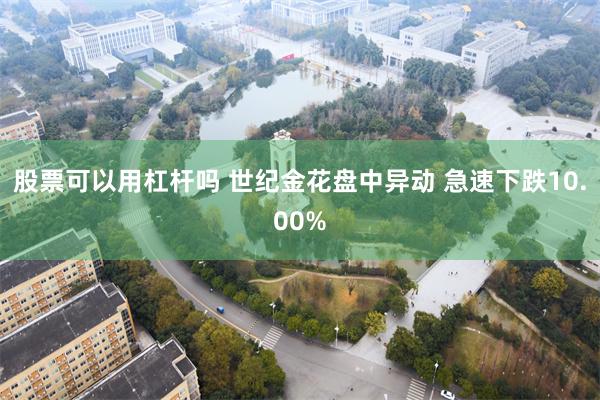 股票可以用杠杆吗 世纪金花盘中异动 急速下跌10.00%