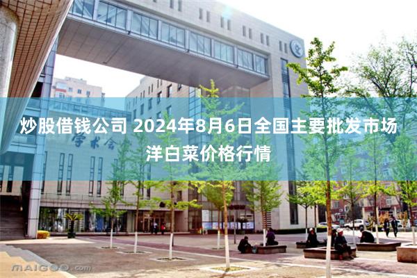 炒股借钱公司 2024年8月6日全国主要批发市场洋白菜价格行情